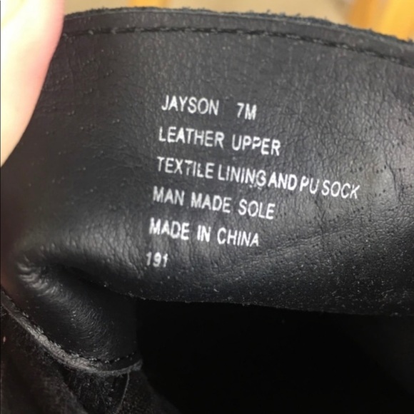 Steve Madden Black Jayson Lace up Booties - Picture 4 of 5